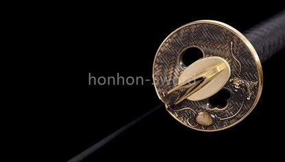 9260 Spring Steel Japanese Katana High Quality Blue Blade Samurai Sword Sharp Full Tang Functional