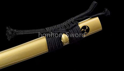 9260 Spring Steel Japanese Katana High Quality Blue Blade Samurai Sword Sharp Full Tang Functional
