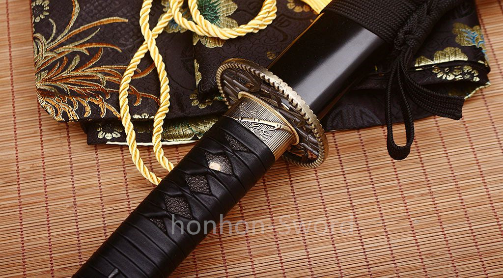 9260 Spring Steel Japanese Katana 26inch Nodachi Samurai Sword Sharp Full Tang Functional
