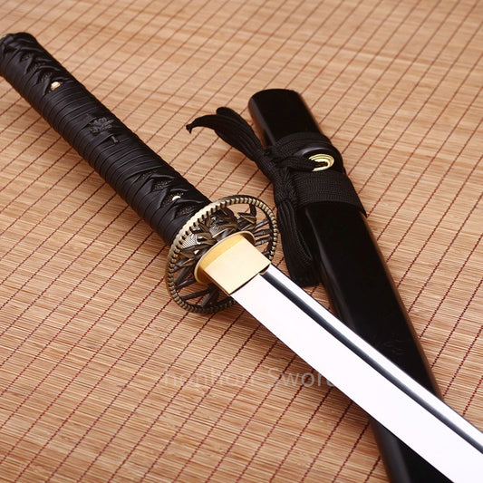 9260 Spring Steel Japanese Katana 26inch Nodachi Samurai Sword Sharp Full Tang Functional