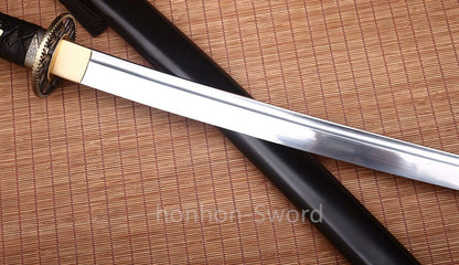 9260 Spring Steel Japanese Katana 26inch Nodachi Samurai Sword Sharp Full Tang Functional