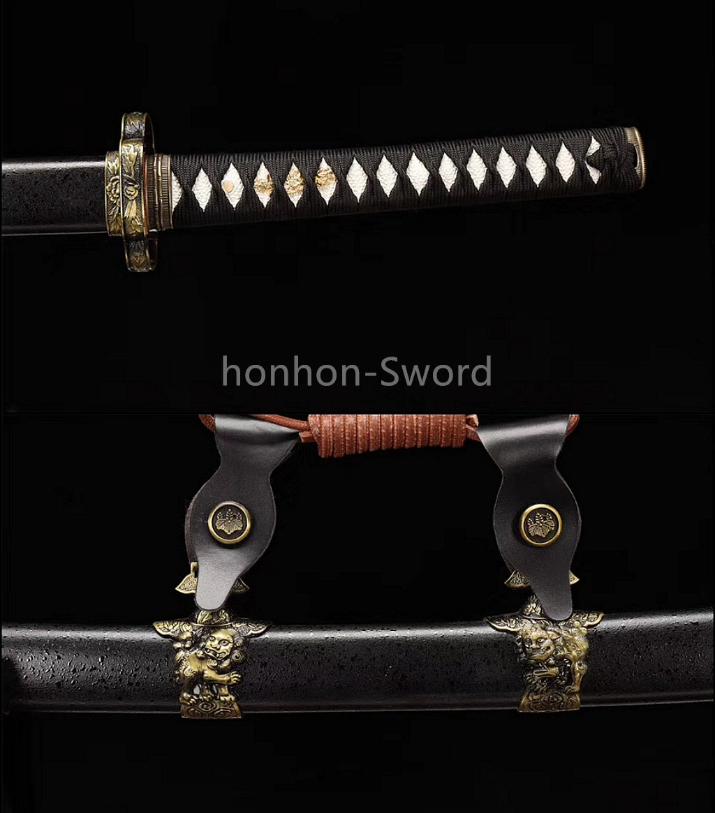 High Quality 9260 Spring Steel Japanese Tachi With Bohi Sword Sharp Full Tang