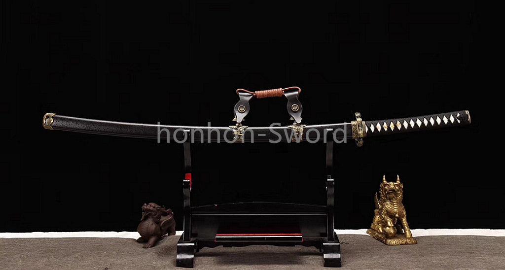 High Quality 9260 Spring Steel Japanese Tachi With Bohi Sword Sharp Full Tang
