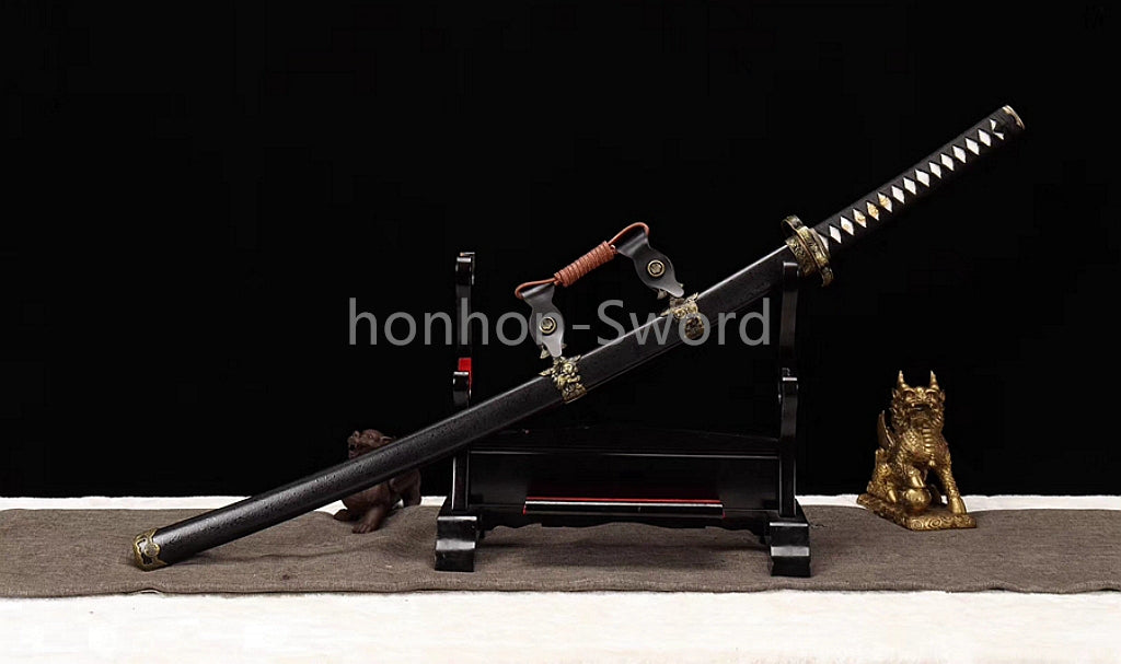 High Quality 9260 Spring Steel Japanese Tachi With Bohi Sword Sharp Full Tang