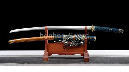 High Quality 9260 Spring Steel Japanese Tachi Full Tang Samurai Sword Real Sharp