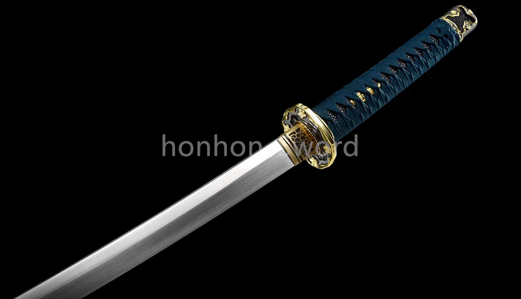 High Quality 9260 Spring Steel Japanese Tachi Full Tang Samurai Sword Real Sharp