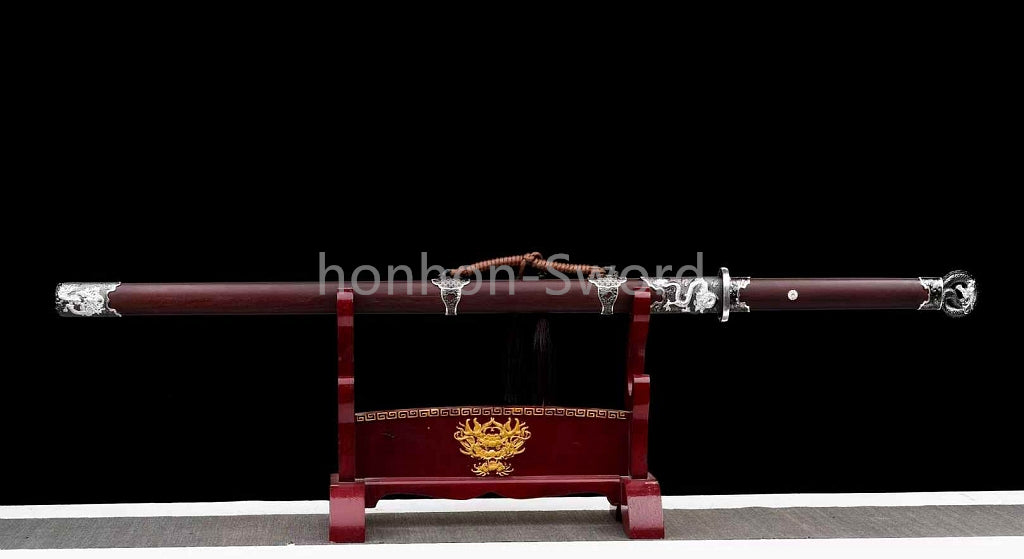 Chinese Tang Dynasty Dao 唐刀 9260 Spring Steel RealSword Mirror Blade for Display