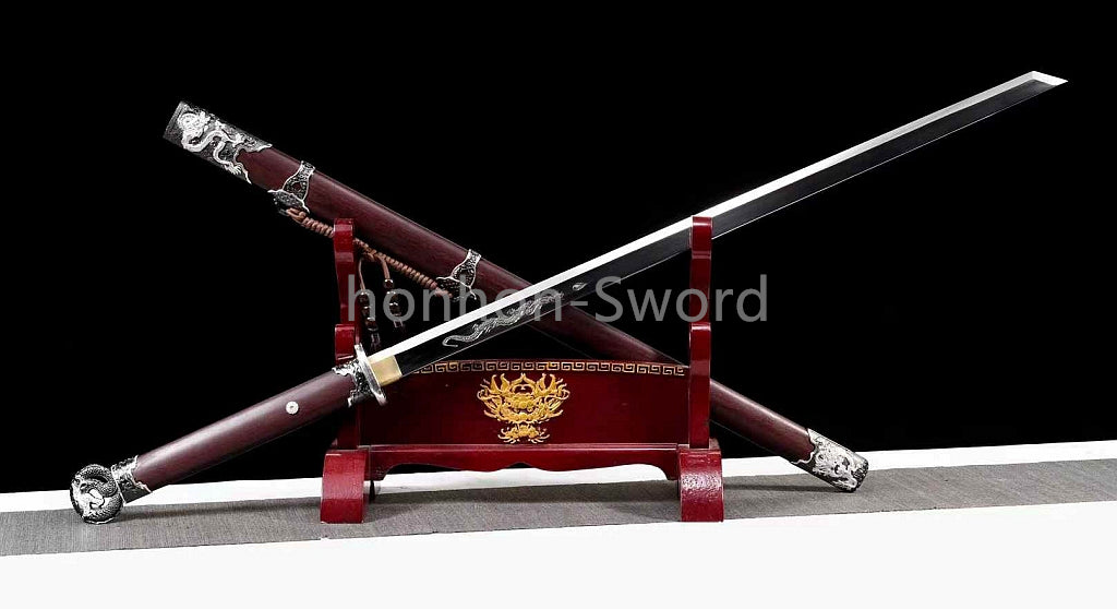 Chinese Tang Dynasty Dao 唐刀 9260 Spring Steel RealSword Mirror Blade for Display