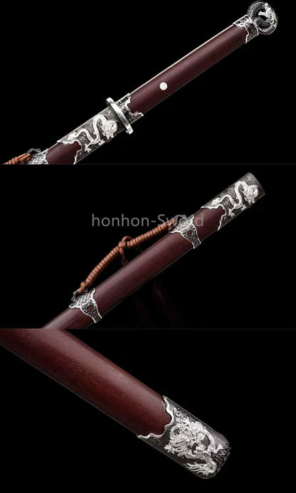 Chinese Tang Dynasty Dao 唐刀 9260 Spring Steel RealSword Mirror Blade for Display