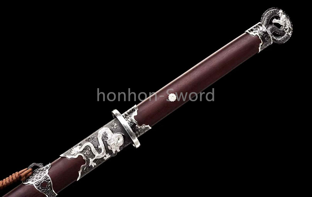 Chinese Tang Dynasty Dao 唐刀 9260 Spring Steel RealSword Mirror Blade for Display