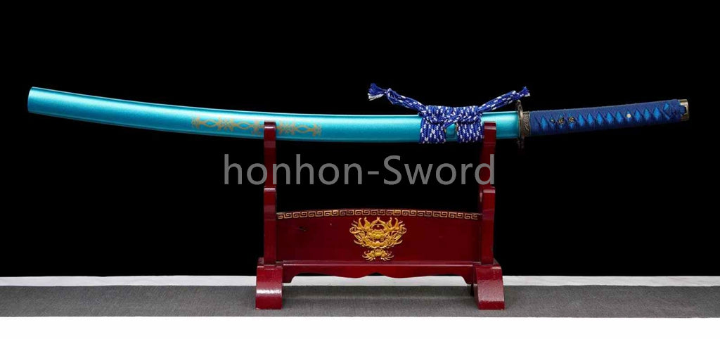 9260 Spring Steel Japanese Katana Mirror Polish Samurai Sword Full Tang Sharp