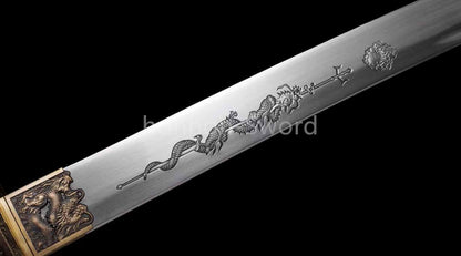 9260 Spring Steel Japanese Katana Mirror Polish Samurai Sword Full Tang Sharp
