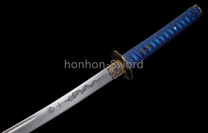9260 Spring Steel Japanese Katana Mirror Polish Samurai Sword Full Tang Sharp