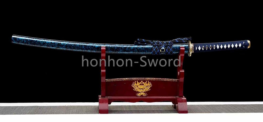9260 Spring Steel Japanese Katana Mirror Polish Samurai Sword Full Tang Sharp
