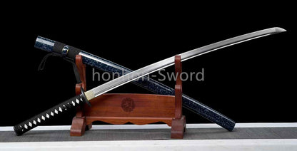 9260 Spring Steel Japanese Katana Samurai Sword Full Tang Budget Sword Blue