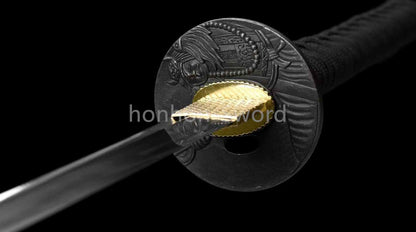 9260 Spring Steel Japanese Katana Samurai Sword Full Tang Budget Sword Blue