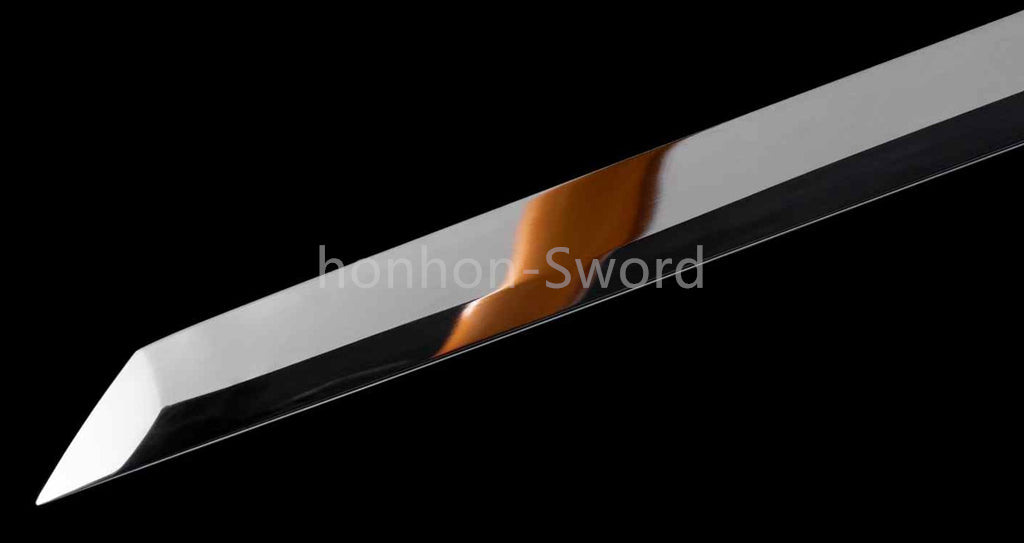 Mirror Polish 9260 Spring Steel Japanese Chokuto Katana Samurai Sword Full Tang