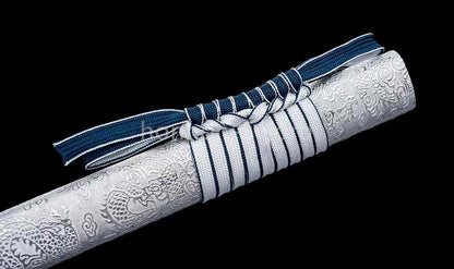 Mirror Polish 9260 Spring Steel Japanese Chokuto Katana Samurai Sword Full Tang