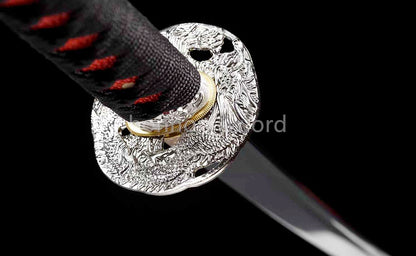 9260 Spring Steel Japanese Katana Samurai Sword Full Tang Budget Sword Black