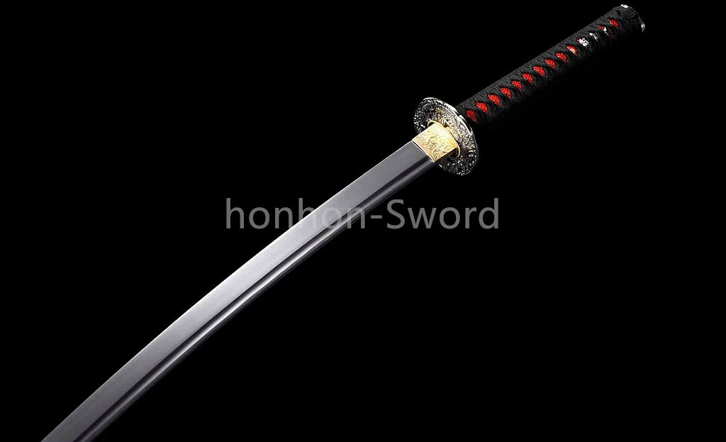9260 Spring Steel Japanese Katana Samurai Sword Full Tang Budget Sword Black