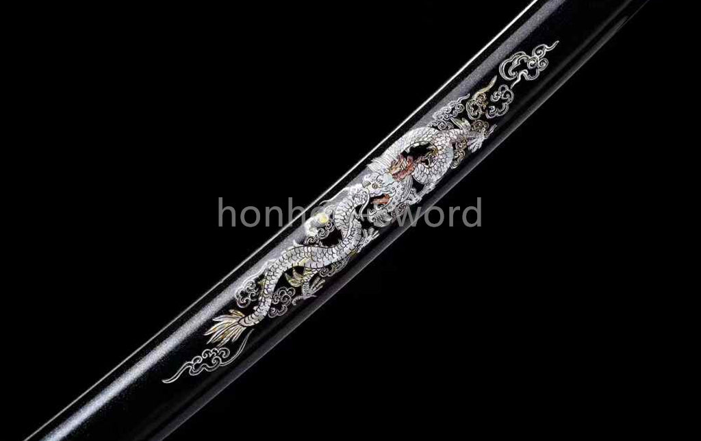 9260 Spring Steel Japanese Katana Samurai Sword Full Tang Budget Sword Black