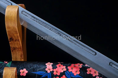 9260 Spring Steel Chinese Tang Dao Sword Full Tang KAMASU-Kissaki for Display