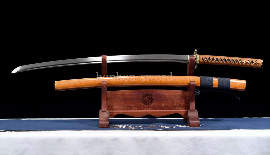 9260 Spring Steel Handmade Japanese Katana SHINOGI ZUKURI Samurai Sword Full Tang Sharp