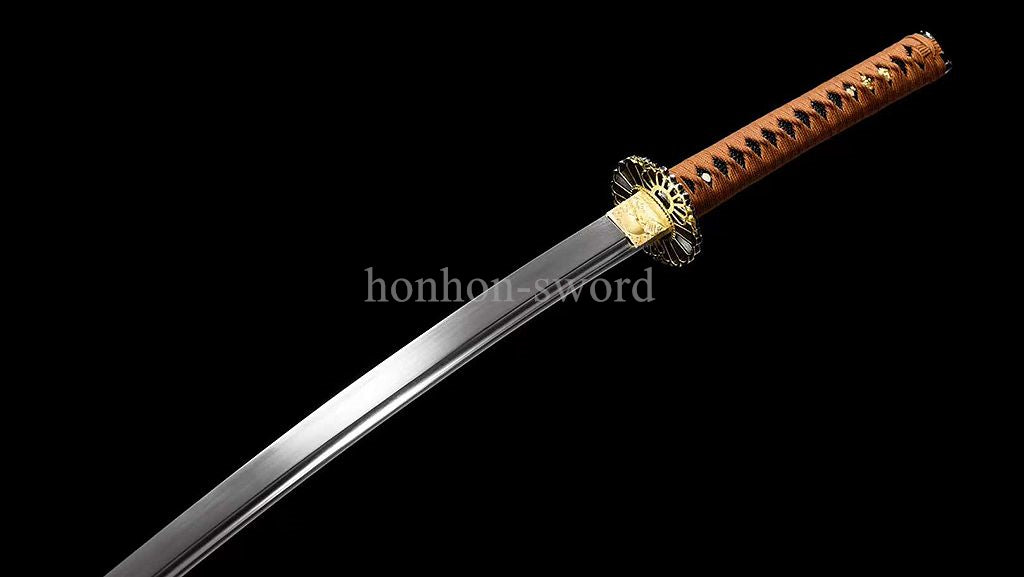 9260 Spring Steel Handmade Japanese Katana SHINOGI ZUKURI Samurai Sword Full Tang Sharp