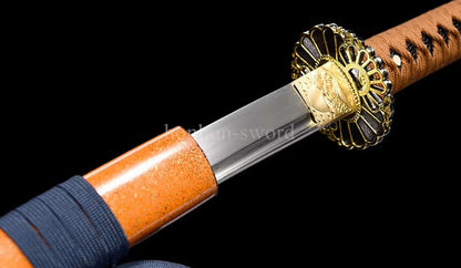 9260 Spring Steel Handmade Japanese Katana SHINOGI ZUKURI Samurai Sword Full Tang Sharp