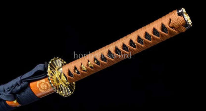 9260 Spring Steel Handmade Japanese Katana SHINOGI ZUKURI Samurai Sword Full Tang Sharp