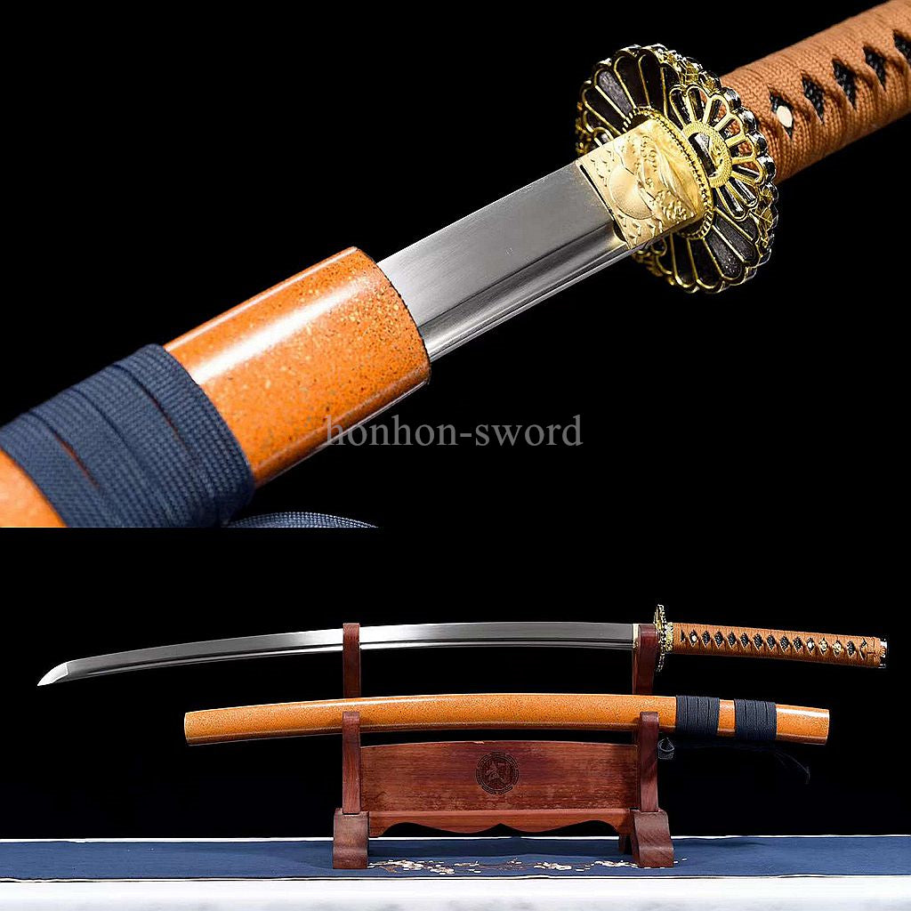 9260 Spring Steel Handmade Japanese Katana SHINOGI ZUKURI Samurai Sword Full Tang Sharp
