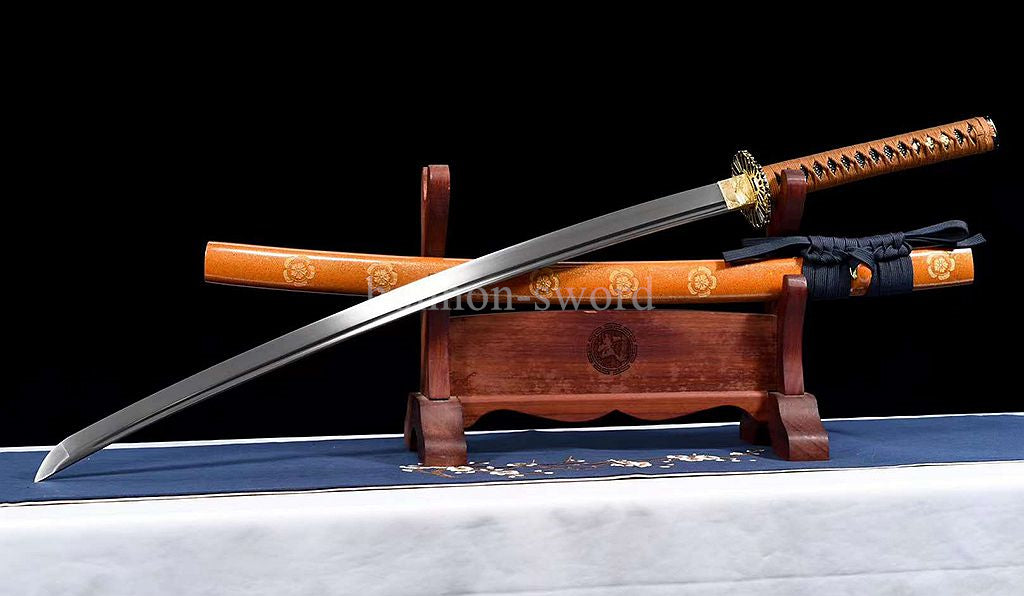 9260 Spring Steel Handmade Japanese Katana SHINOGI ZUKURI Samurai Sword Full Tang Sharp