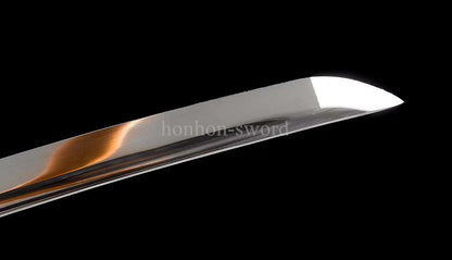 Japanese Katana 9260 Spring Steel Red Painting Sheath Samurai Sword Battle Ready