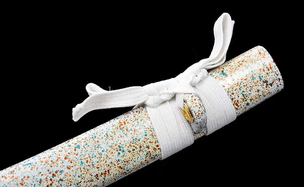 Handmade Japanese Wakizashi 9260 Spring Steel Samurai Sword Sharp Full Tang White