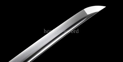 Handmade Japanese Wakizashi 9260 Spring Steel Samurai Sword Sharp Full Tang White