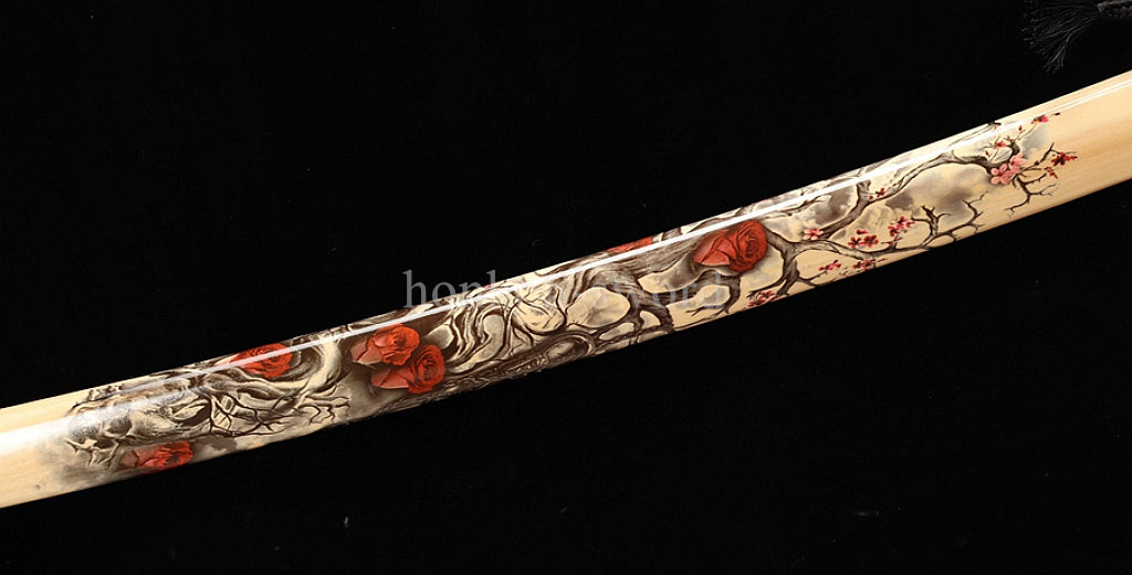 9260 Spring Steel Katana Japanese SHINOGI ZUKURI Samurai Sword Full Tang Sharp .