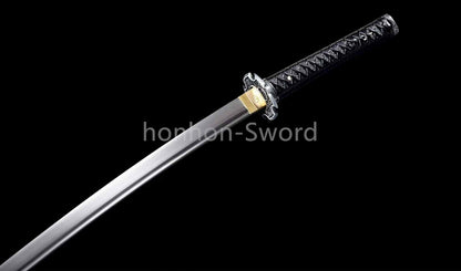 26inch Spring Steel 9260 Japanese Katana Samurai Sword Sharp Full Tang Alloy Tsuba Functional