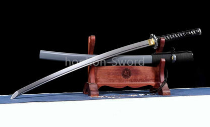 26inch Spring Steel 9260 Japanese Katana Samurai Sword Sharp Full Tang Alloy Tsuba Functional