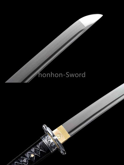 26inch Spring Steel 9260 Japanese Katana Samurai Sword Sharp Full Tang Alloy Tsuba Functional