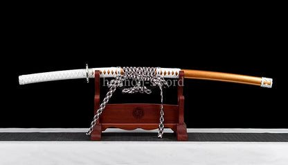 26inch Spring Steel 9260 Japanese Tachi Samurai Sword Sharp Full Tang Alloy Tsuba Functional Handmade
