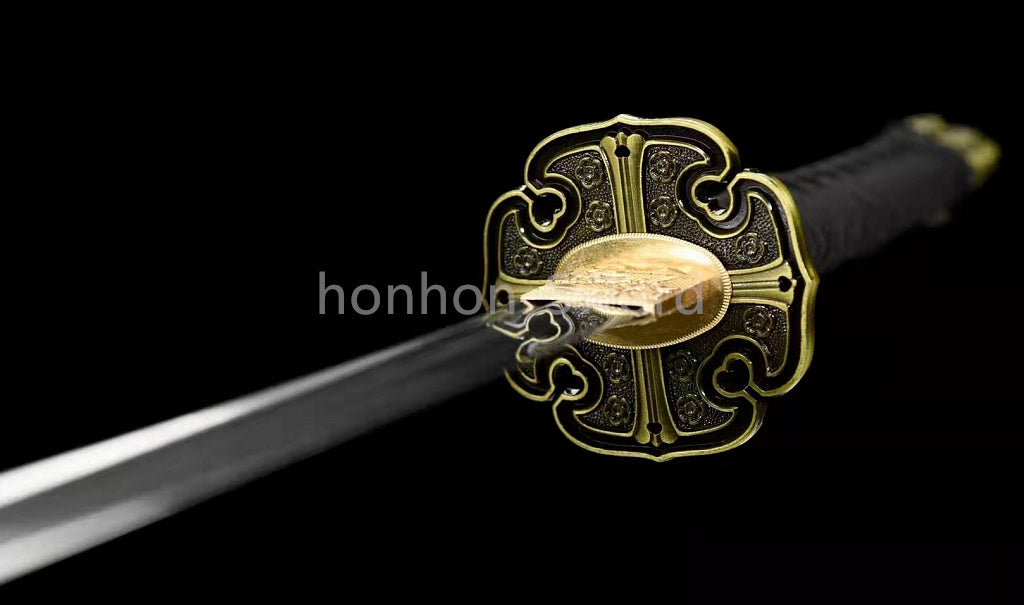 26inch Japanese Tachi 9260 Spring Steel Sword With Bohi Alloy Tsuba Sharp Full Tang Real For Battle