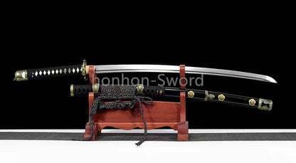 26inch Japanese Tachi 9260 Spring Steel Sword With Bohi Alloy Tsuba Sharp Full Tang Real For Battle