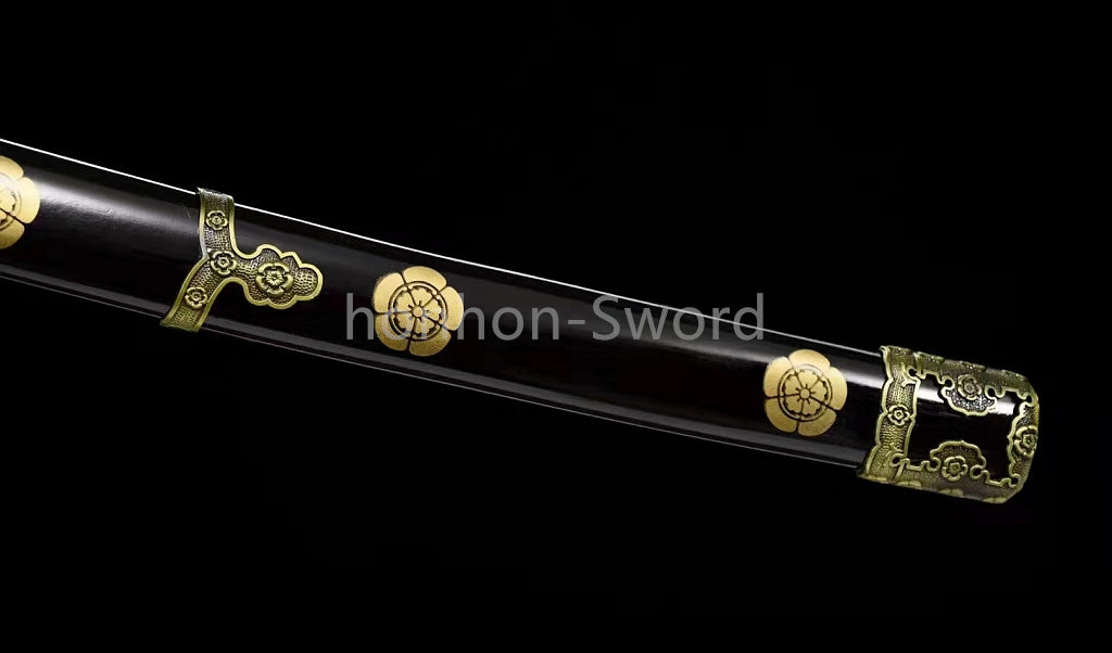 26inch Japanese Tachi 9260 Spring Steel Sword With Bohi Alloy Tsuba Sharp Full Tang Real For Battle