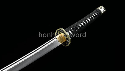 9260 Spring Steel 26inch Japanese Tachi With Bohi Sword Alloy Tsuba Sharp High Quality Full Tang