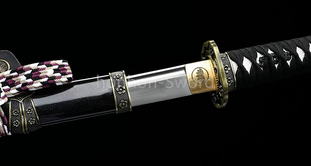 9260 Spring Steel 26inch Japanese Tachi With Bohi Sword Alloy Tsuba Sharp High Quality Full Tang