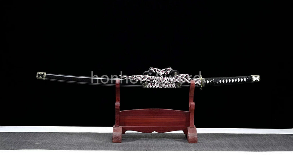 9260 Spring Steel 26inch Japanese Tachi With Bohi Sword Alloy Tsuba Sharp High Quality Full Tang