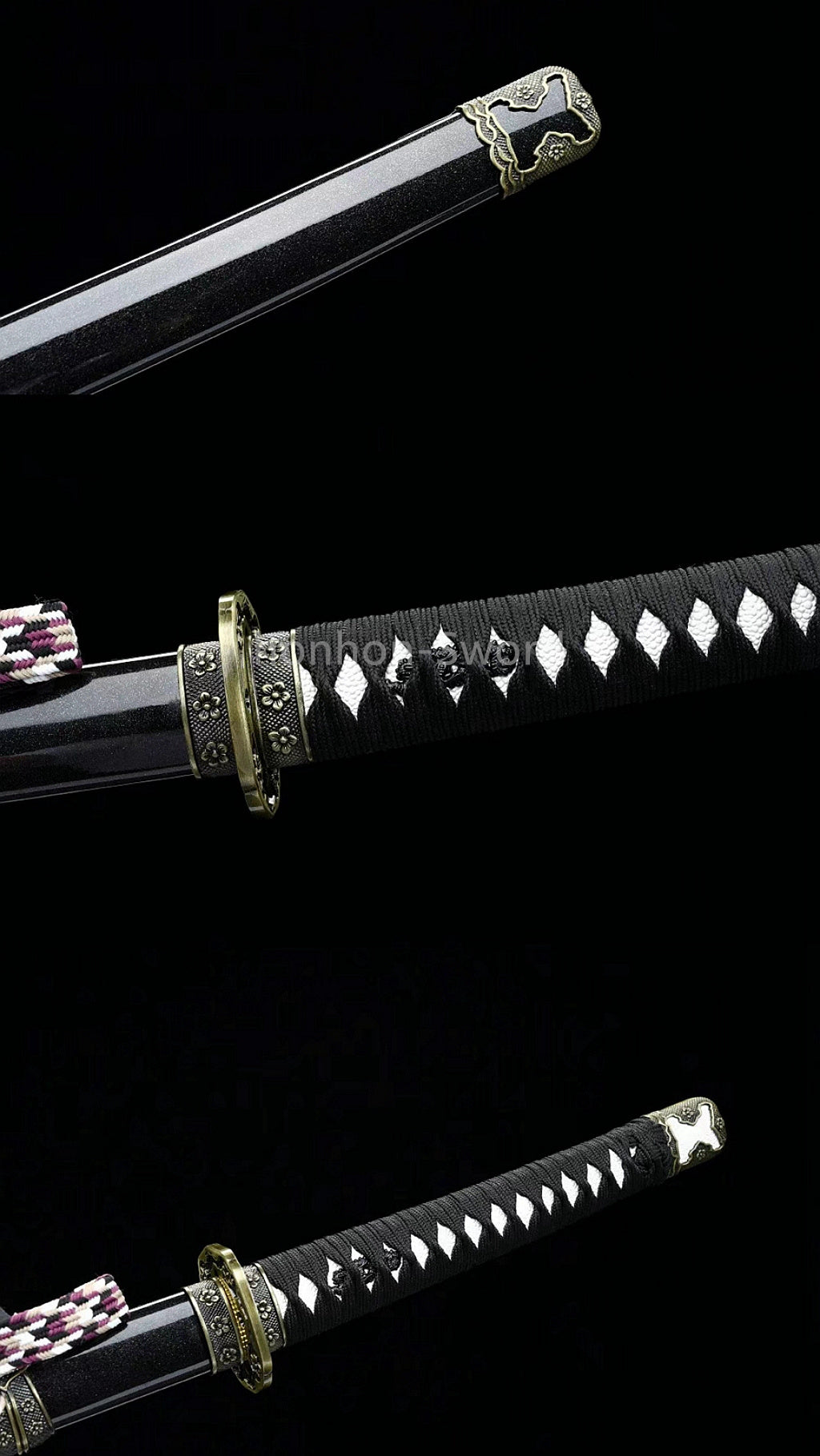 9260 Spring Steel 26inch Japanese Tachi With Bohi Sword Alloy Tsuba Sharp High Quality Full Tang