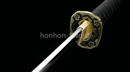9260 Spring Steel 26inch Japanese Tachi With Bohi Sword Alloy Tsuba Sharp High Quality Full Tang