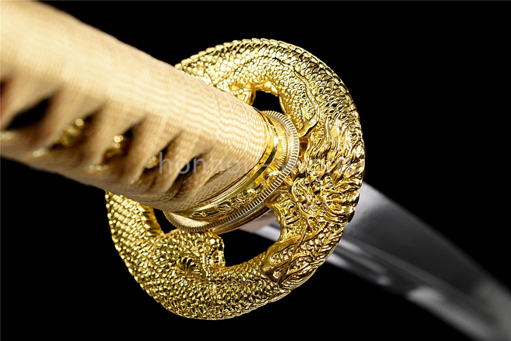 12'' Damascus Folded Steel Japanese Tanto UNOKUBI ZUKURI Mini Sword Full Tang