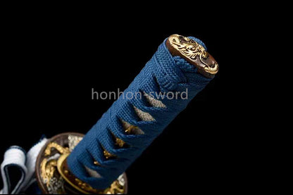 Twisted Pattern Damascus Folded Steel Tanto Japanese Samurai Sword Full Tang